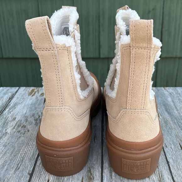 Converse Chuck Taylor All Star Chelsea Lugged Suede Boots Shoes Size 3 - Picture 5 of 11